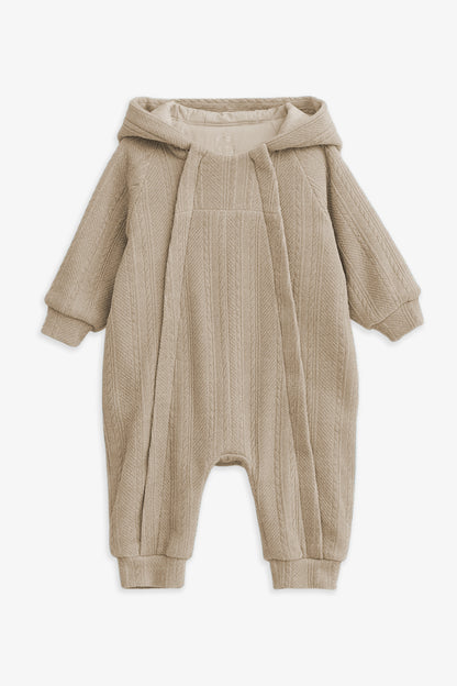 Luxury | 幼兒 Bear Hug 立體熊耳連帽雙拉鍊長袖連身兔裝