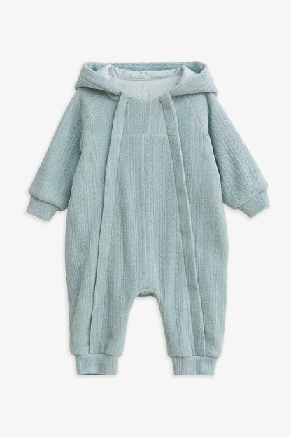 Luxury | 幼兒 Bear Hug 立體熊耳連帽雙拉鍊長袖連身兔裝