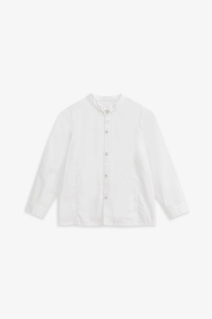 【預購】Main | 男童 Heritage Collar 立體剪裁小翻領 LOGO刺繡長袖襯衫 | 100％有機棉