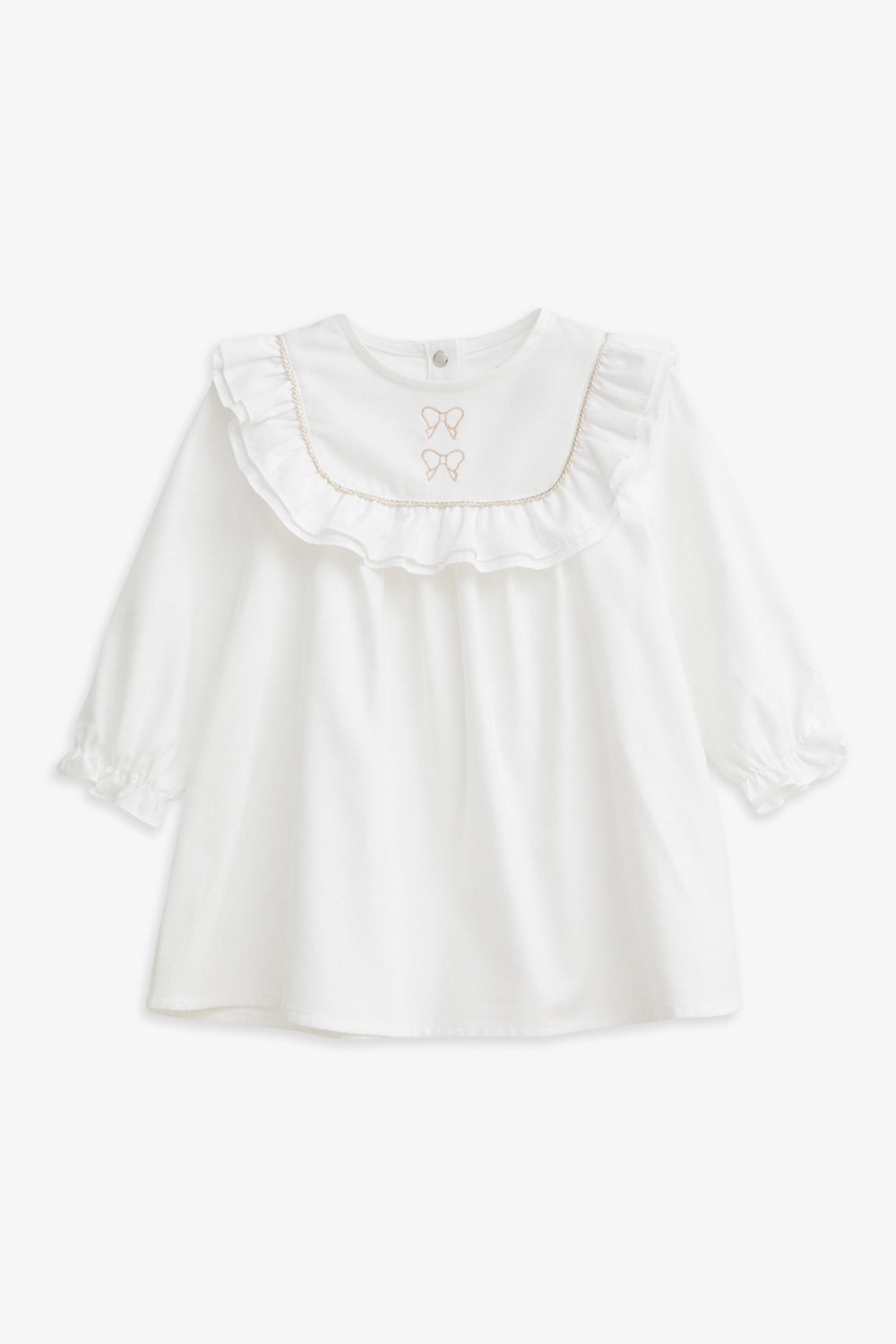 Main | 幼兒 Little Wishes 荷葉領金蔥蝴蝶結刺繡有機棉長袖洋裝