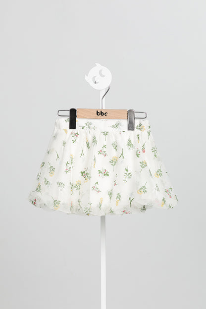 【預購】Luxury | 女童 Flutter Flora小蓬裙 | 花朵 花苞下擺