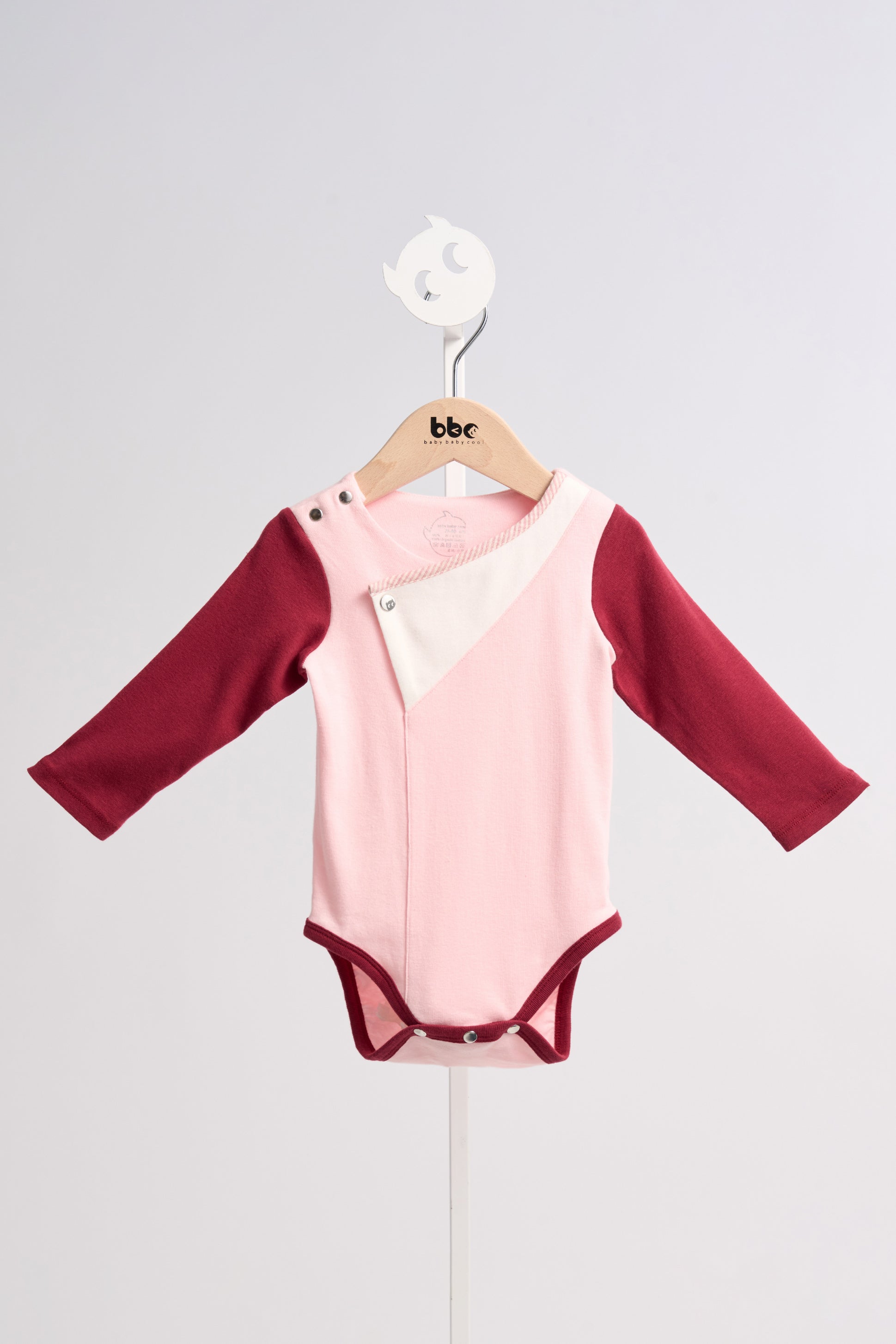 Main | Toddler Bermuda Lapel Bodysuit | Paneled | 100% organic cotton