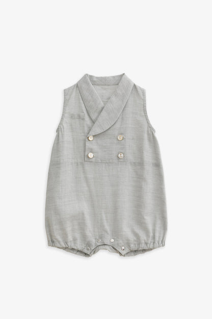 Main | Toddler Formal Wear Series - Bunny Jumpsuit with Loofah Collar | Formal Occasions | 100% Organic Cotton