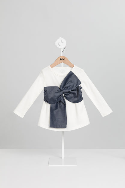 Main | 女童 Rubans Pearl蝴蝶結上衣 | 長袖蝴蝶結 立體剪裁 珍珠 | 100%有機棉