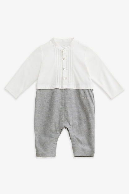 Main | 幼兒 Alfred 小立領 Pintuck 細褶銀蔥刺繡長袖連身兔裝