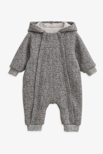 Luxury | 幼兒 Bear Hug 立體熊耳連帽雙拉鍊長袖連身兔裝