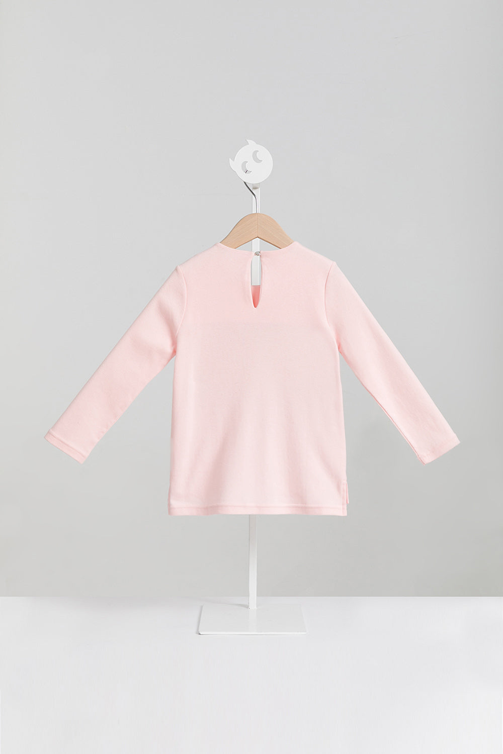 【預購】Main | 女童 Aurora毛呢蝴蝶上衣 | 長袖蝴蝶結 立體剪裁 毛呢拼接 | 100%有機棉