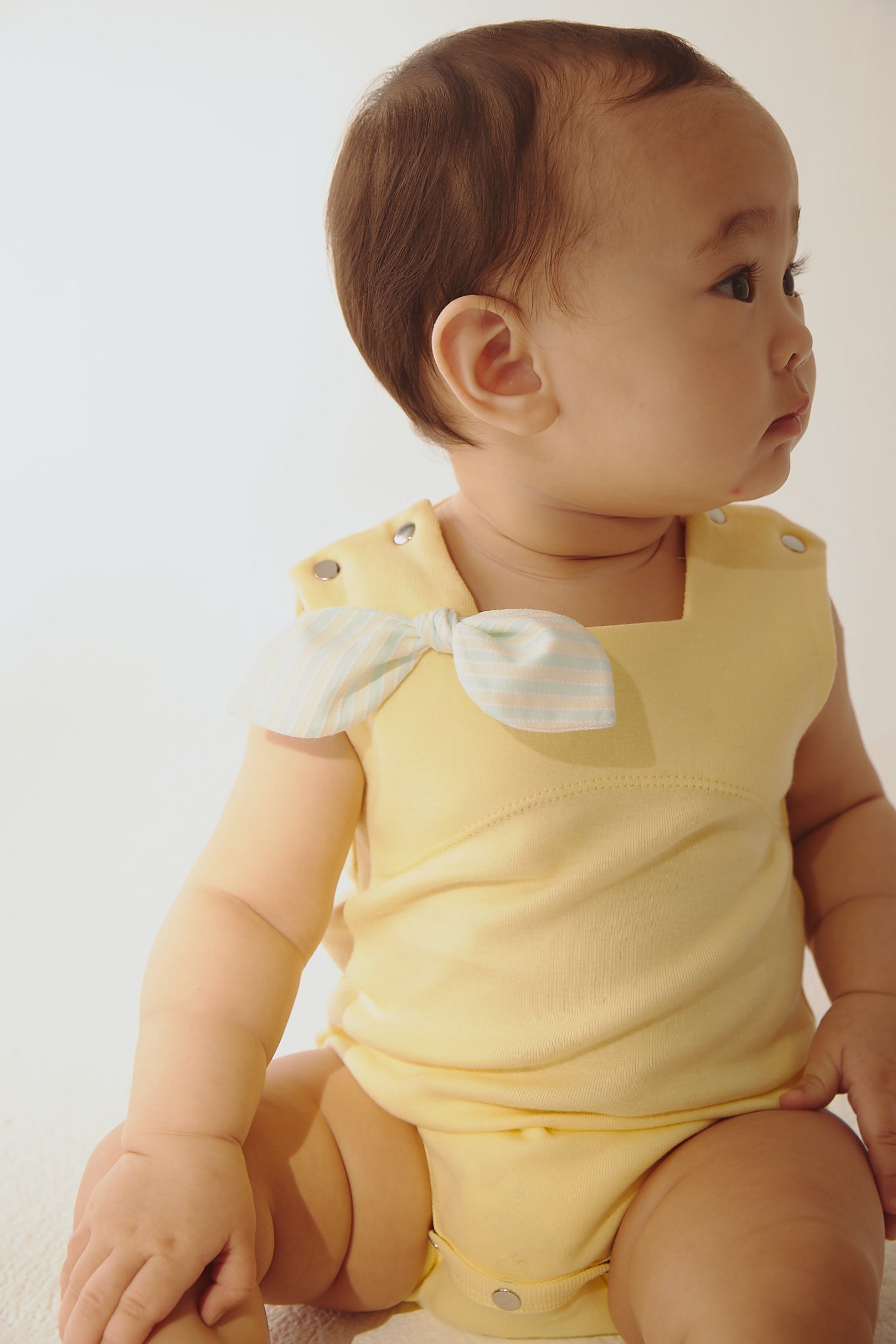 Main | Toddler Hepburn Collection - Tiffany Square Neck Bodysuit | Bow | 100% organic cotton