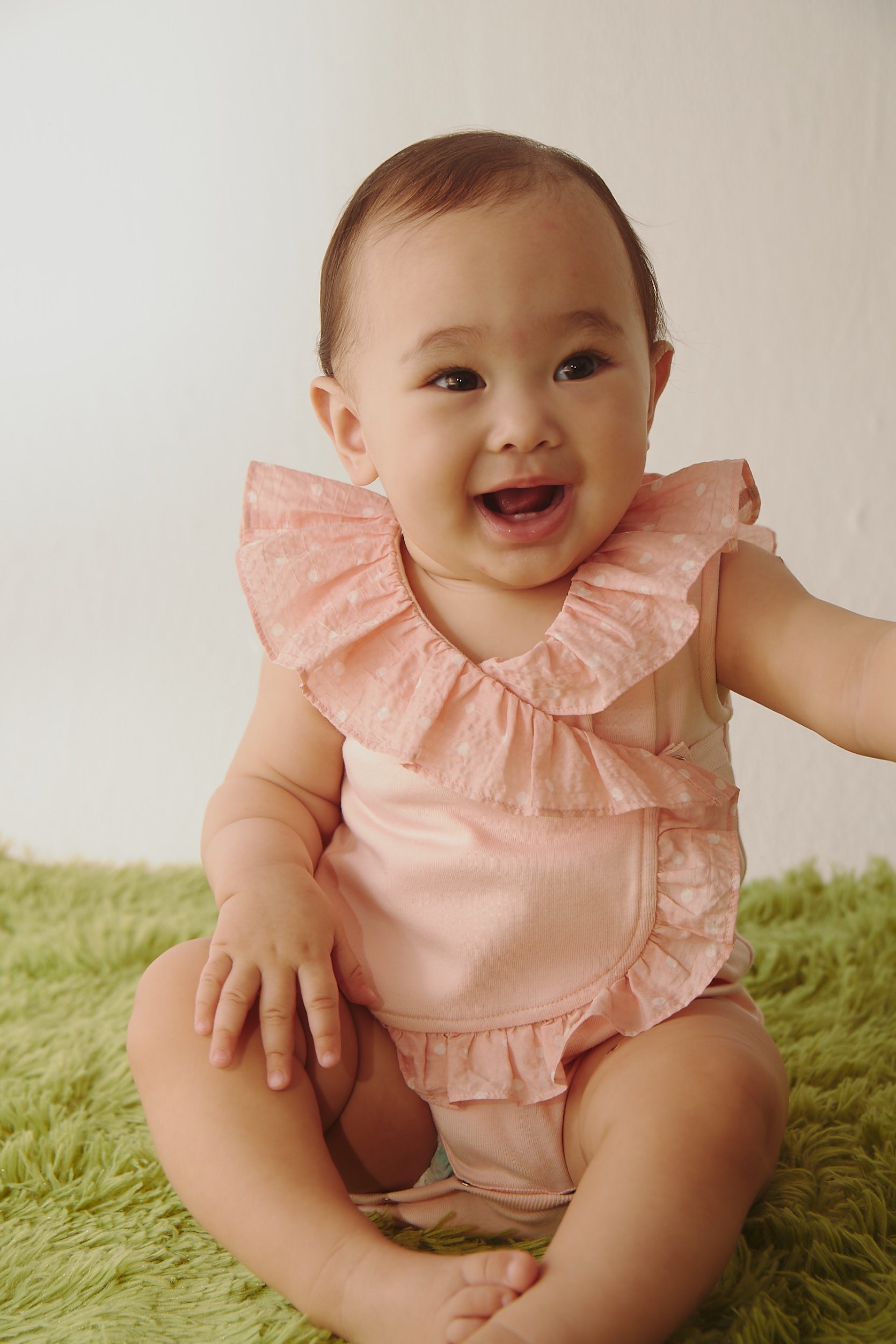 Main | Toddler Wave Series - Backless Lotus Leaf Bodysuit | Lotus Leaf Splicing | 100% Organic Cotton