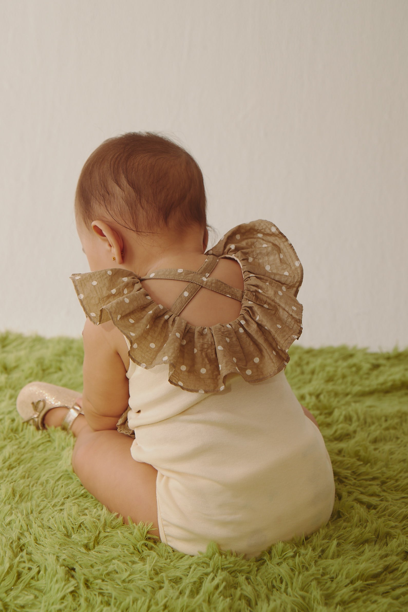 Main | Toddler Wave Series - Backless Lotus Leaf Bodysuit | Lotus Leaf Splicing | 100% Organic Cotton