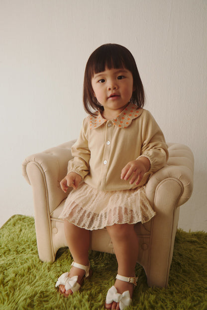 Main | 幼兒 經典蝴蝶領小外套 | 長袖格紋 抽皺 拼接 | 100% 有機棉