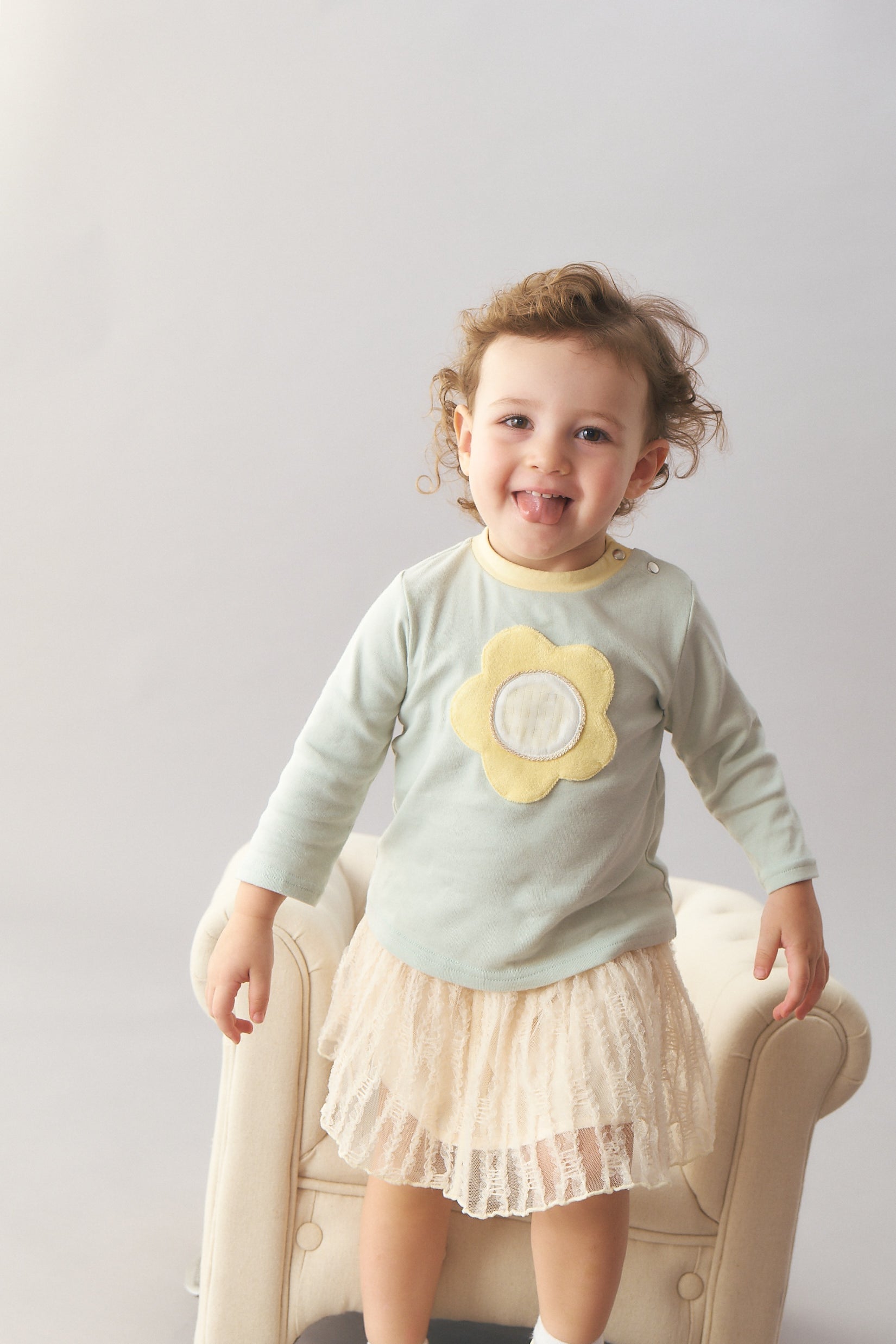 Main | Toddler 3D Floral Top | Flowers | 100% Organic Cotton