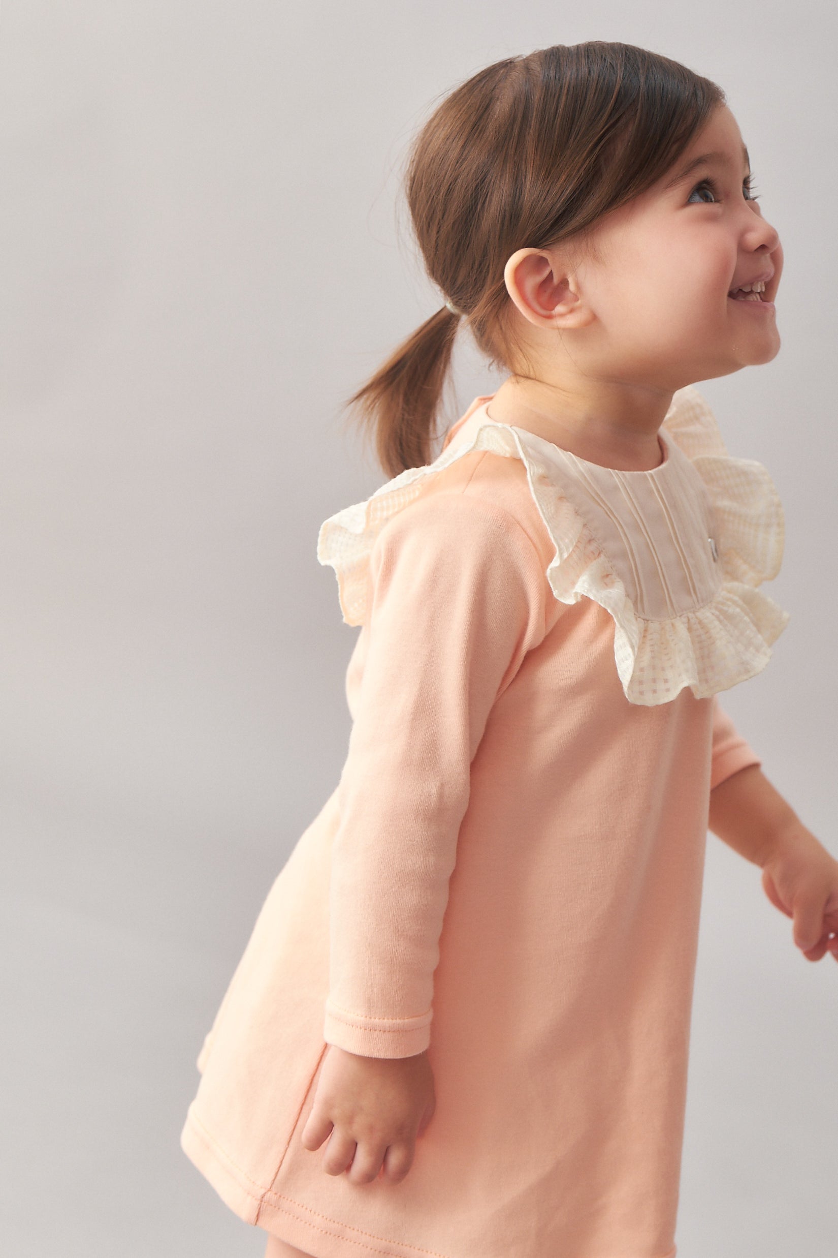 Main | Toddler Baroque Ruffle Long Sleeve Dress | Ruffles | 100% organic cotton