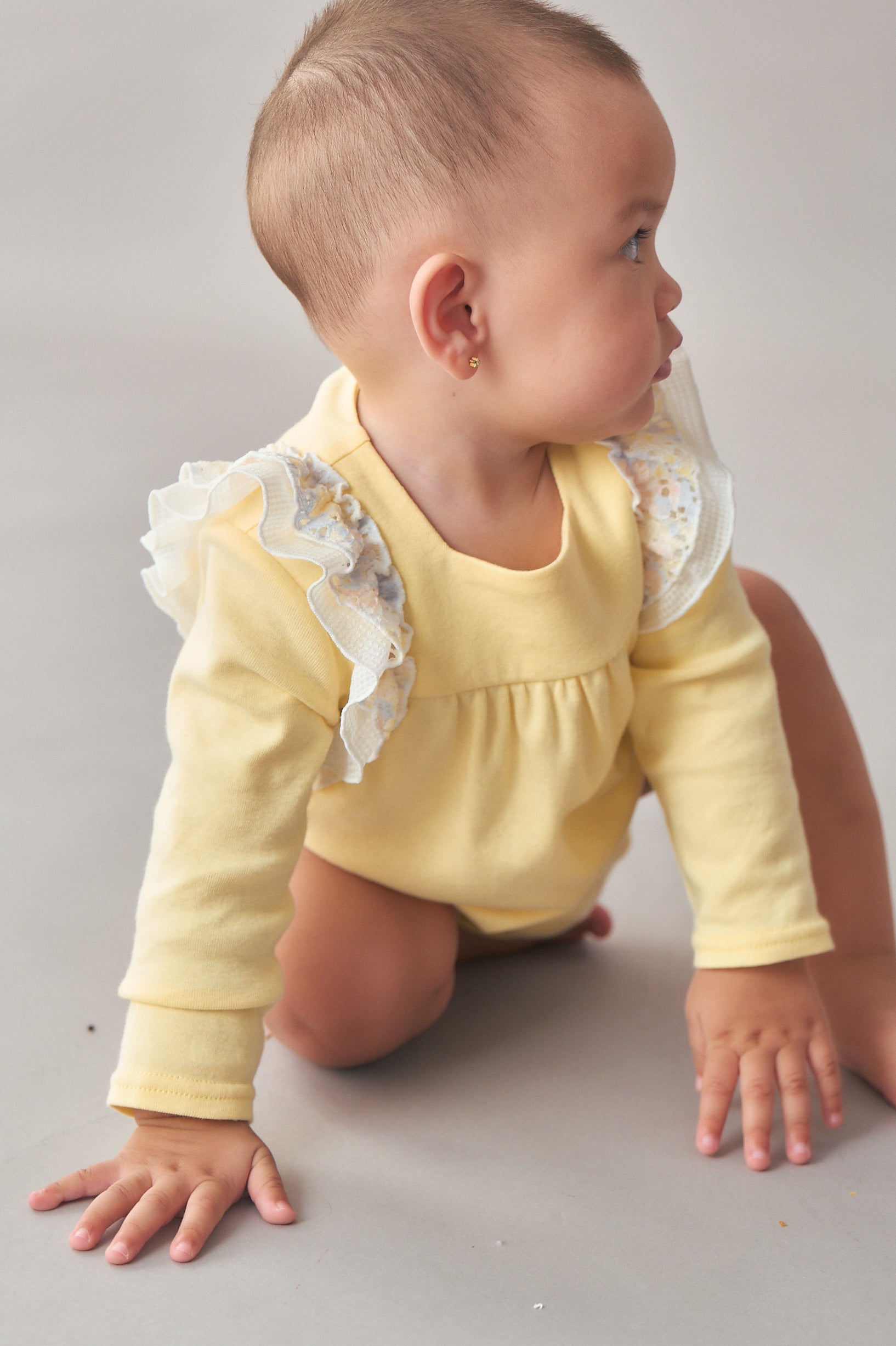 Main | Toddler neon wing lace bodysuit | Lotus leaf | 100% organic cotton