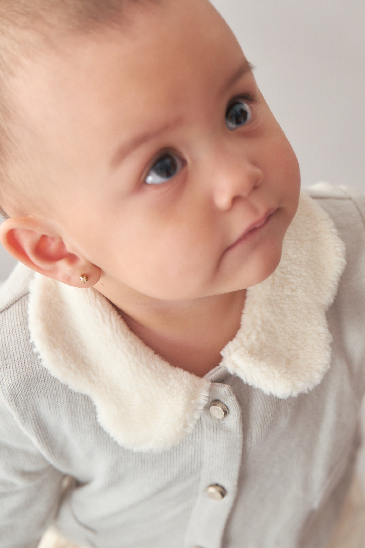 Main | Toddler knitted jacket with floral pockets | Butterfly collar | 100% organic cotton