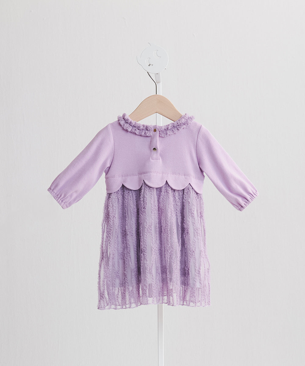 Main | Toddler Cloud Tulle Dress | Petals | 100% organic cotton