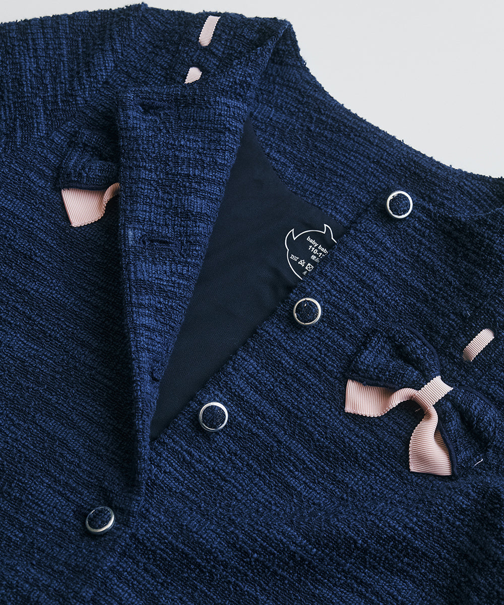Luxury | Girls Moonlight Double Butterfly Short Jacket | Bow