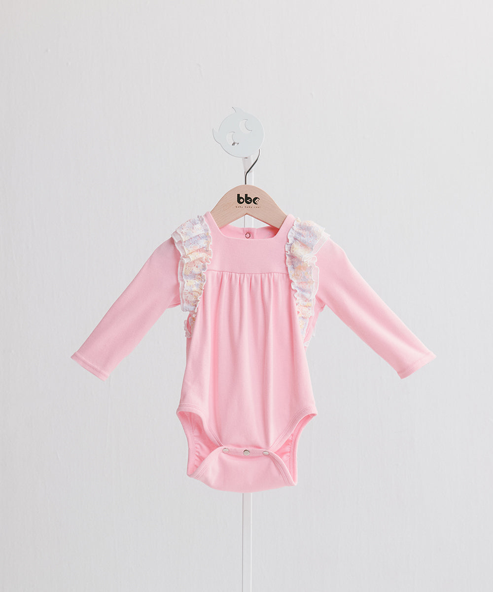 Main | Toddler neon wing lace bodysuit | Lotus leaf | 100% organic cotton