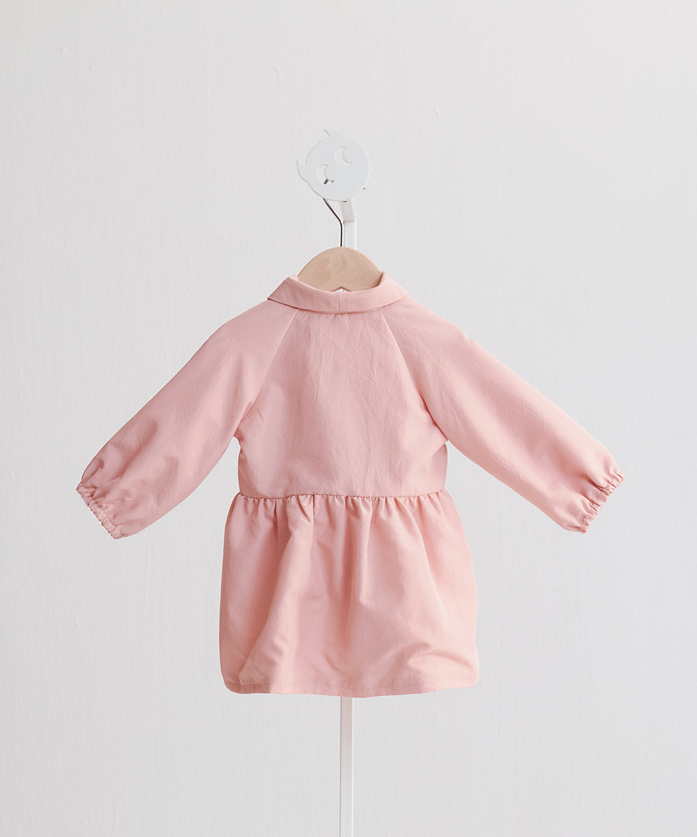 Luxury | Toddler crescent collar trench coat | Small lapel