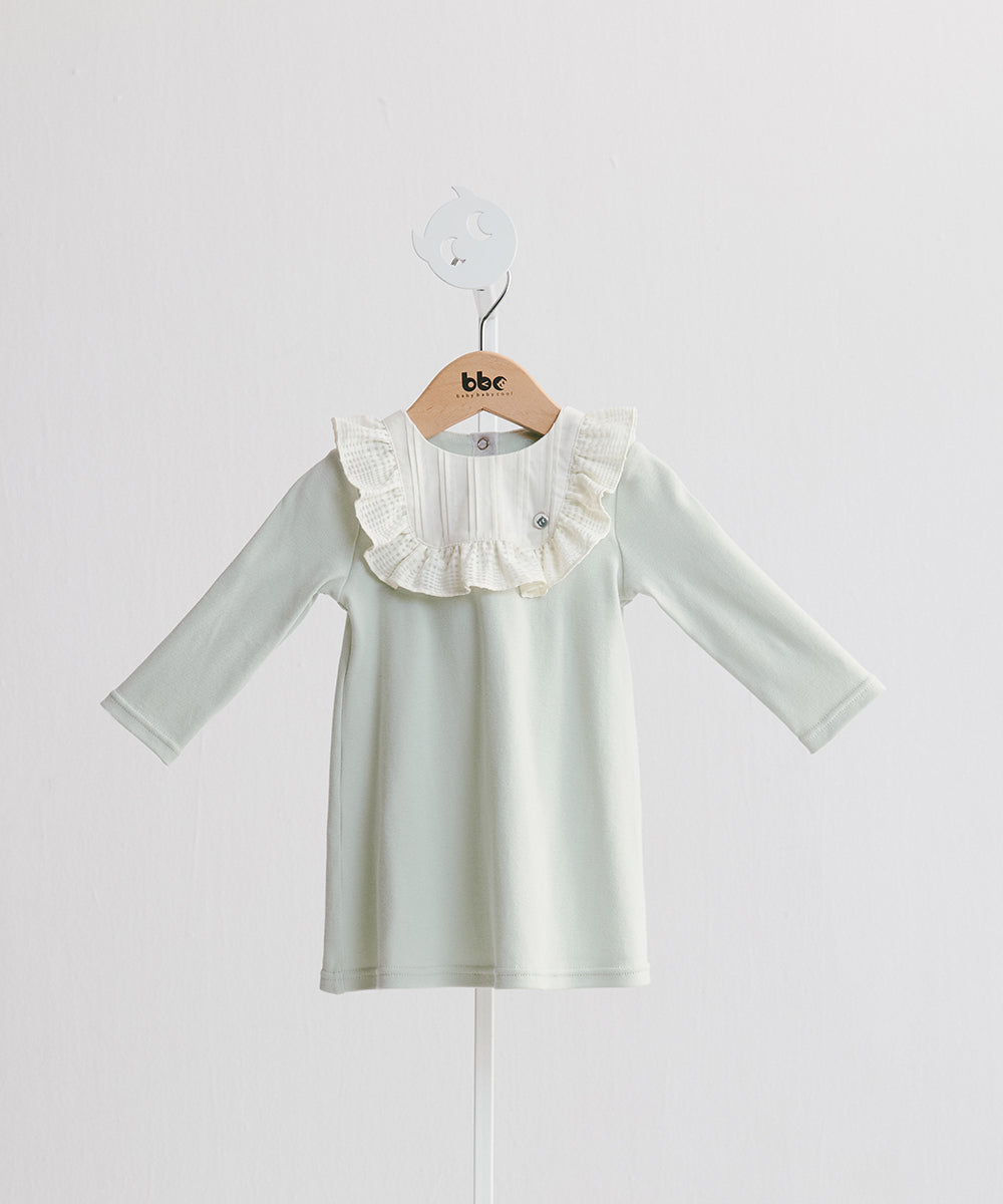 Main | Toddler Baroque Ruffle Long Sleeve Dress | Ruffles | 100% organic cotton