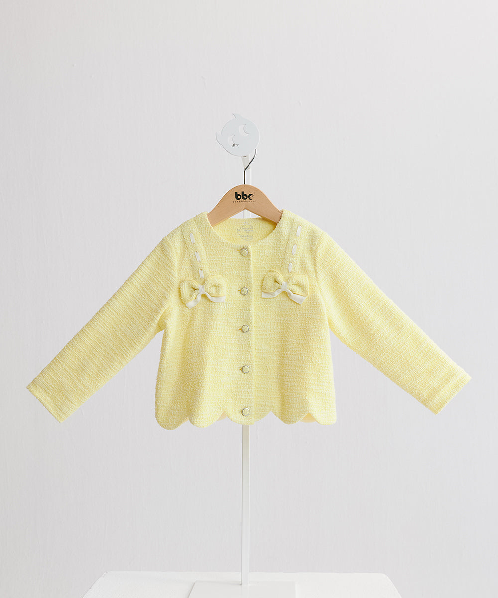 Luxury | Girls Moonlight Double Butterfly Short Jacket | Bow