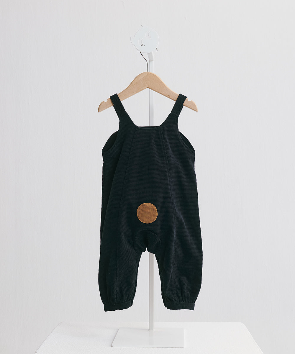 Luxury | Toddler Happy Face Bear Corduroy Jumpsuit | Animal Face