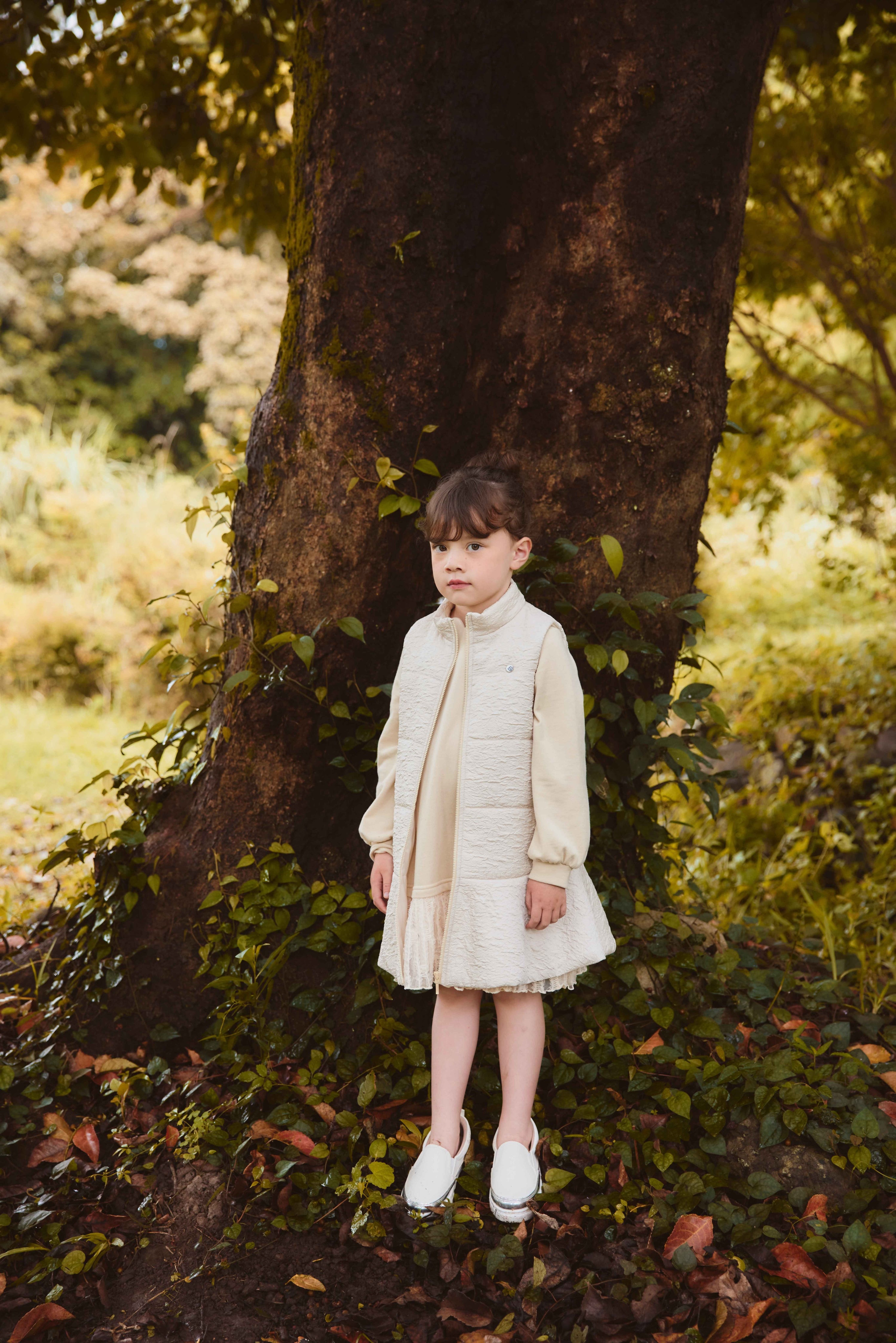 Luxury | Girls Bella Long Quilted Tank Dress | Waves