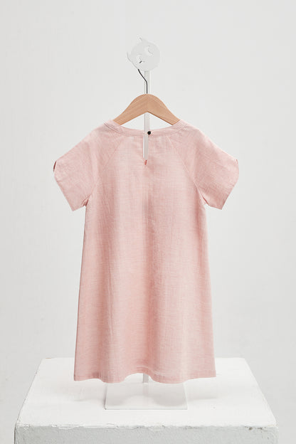 draped cut bow shirt dress