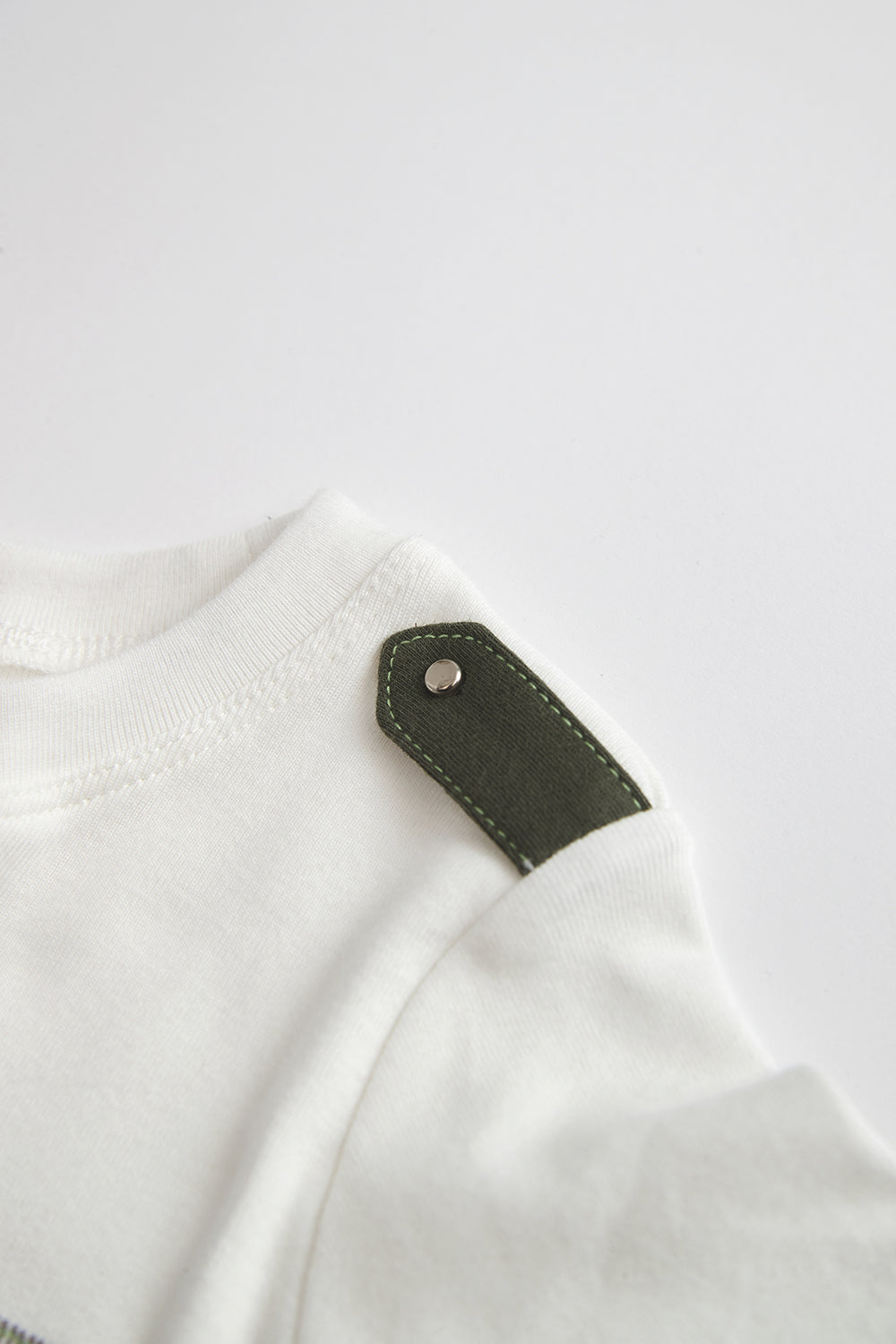 Main | 男童 軍裝口袋 T-shirt | 拼接 口袋設計 小圓領 | 100% 有機棉