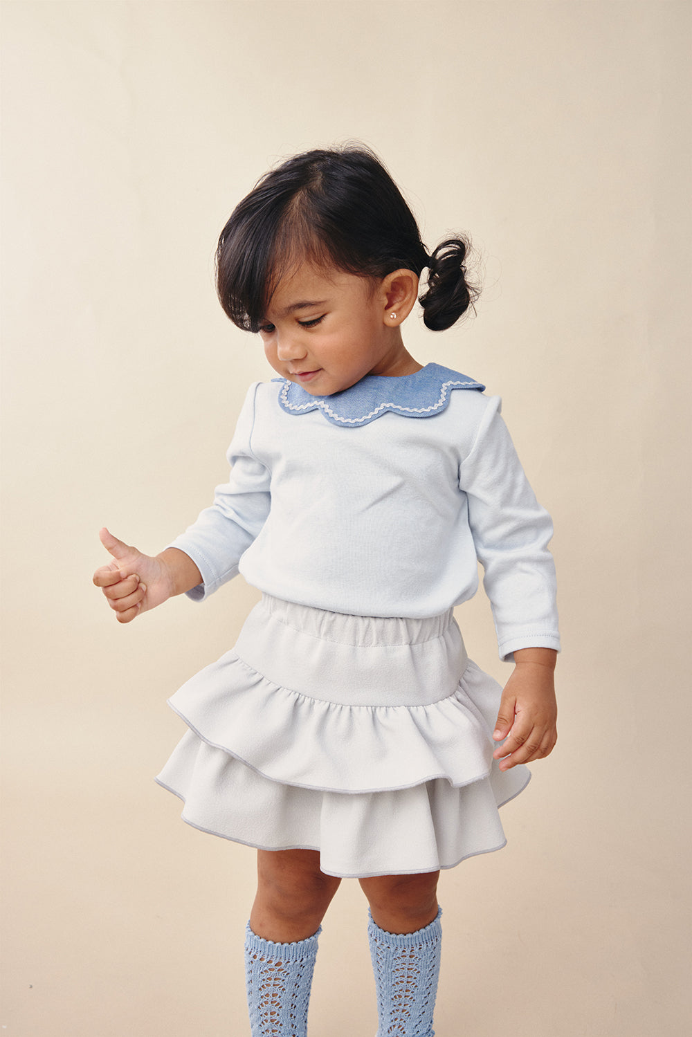 Main | 幼兒 珍珠花瓣領上衣 | 長袖花瓣領   | 100%有機棉