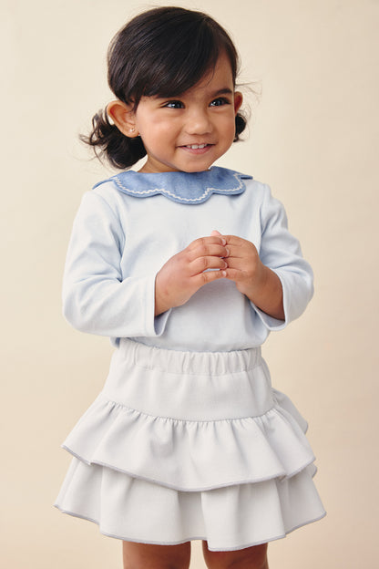 Main | 幼兒 珍珠花瓣領上衣 | 長袖花瓣領   | 100%有機棉
