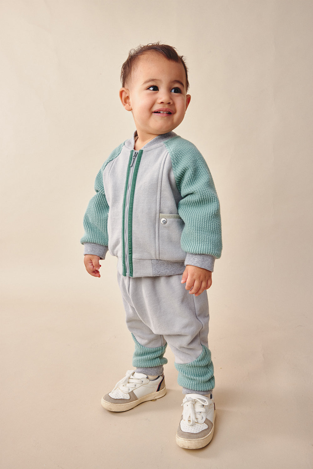 【預購】Luxury | 幼兒 Baby boy棒球外套 | 長袖拼接 口袋設計 運動風
