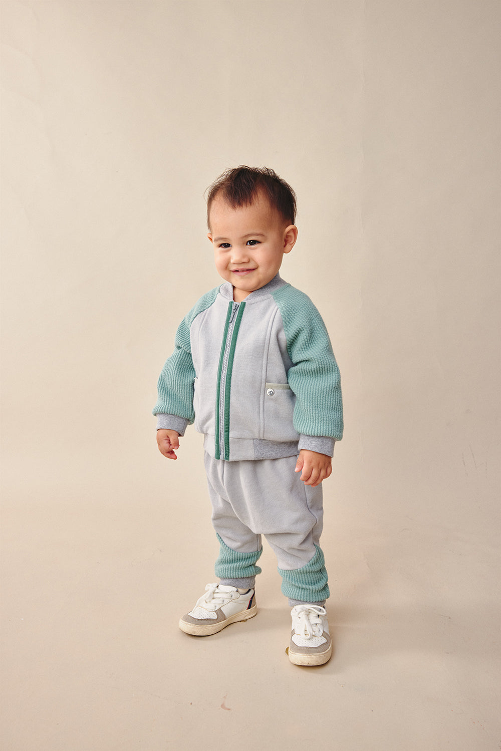 【預購】Luxury | 幼兒 Baby boy棒球外套 | 長袖拼接 口袋設計 運動風