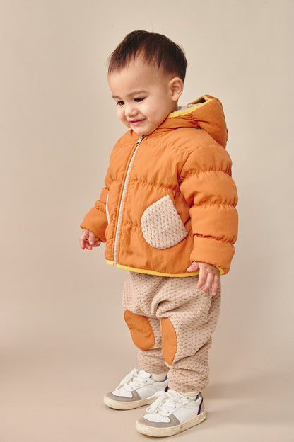 Luxury | 幼兒 Teddy Buddy保暖褲 | 拼接 紋理面料 運動風