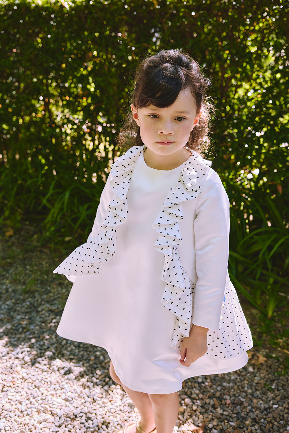 【訂製款】Luxury | 女童 訂製-Sprinkles瑪芬荷葉洋裝 | 長袖荷葉 波浪 立體剪裁