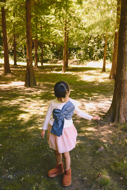 Main | 女童 Rubans Pearl蝴蝶結上衣 | 長袖蝴蝶結 立體剪裁 珍珠 | 100%有機棉