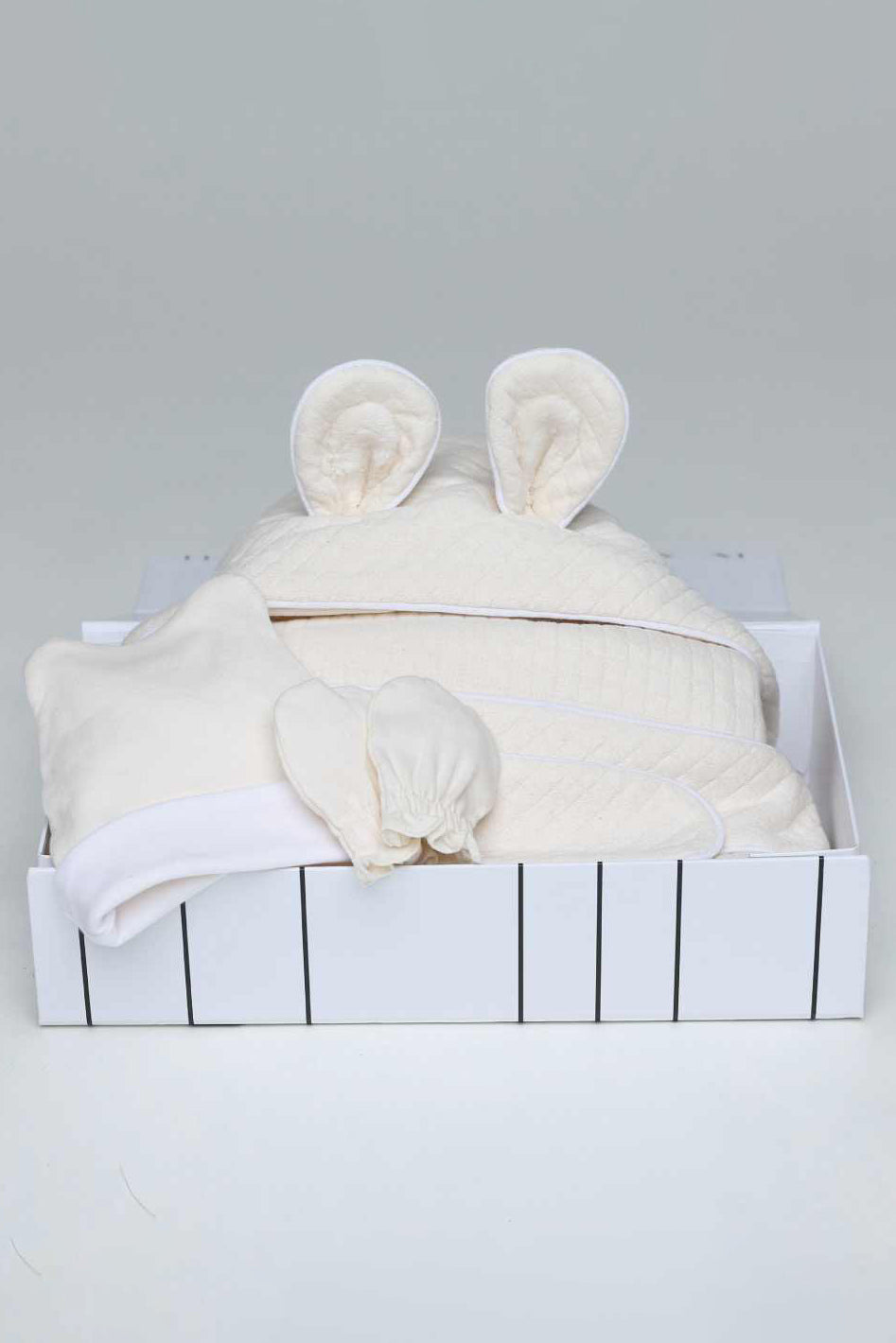Main | Baby Bear Ears Swaddle Gift Box | 3D Cut | 100% Organic Cotton