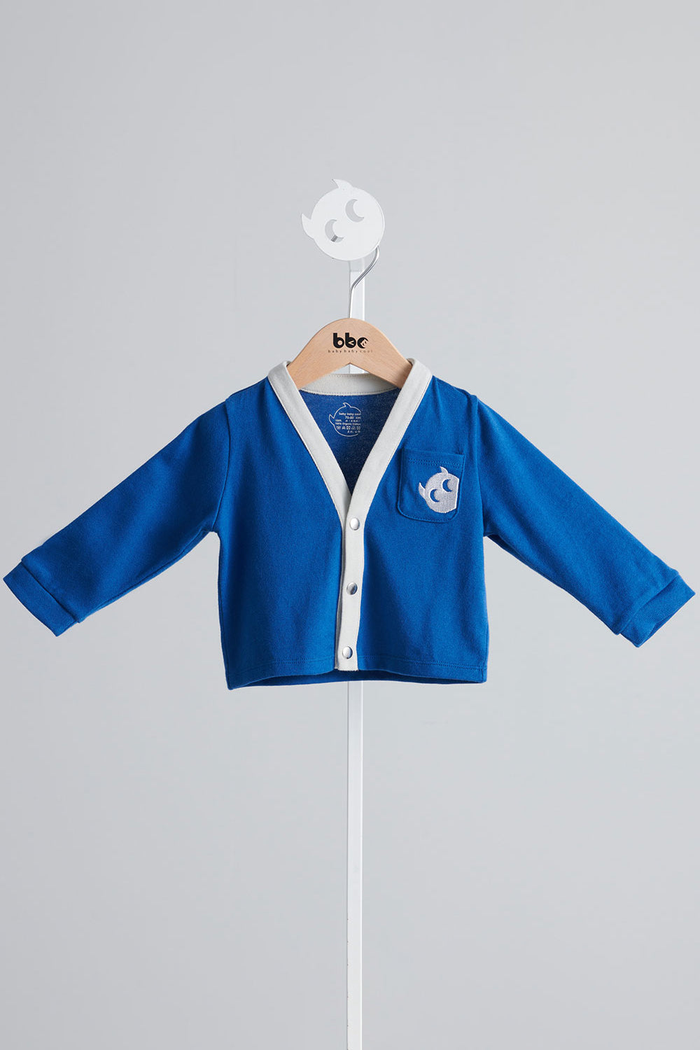 Main | BBC classic logo for children cardigan | Elf logo | 100% organic cotton