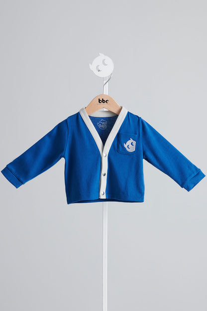 Main | BBC classic logo for children cardigan | Elf logo | 100% organic cotton