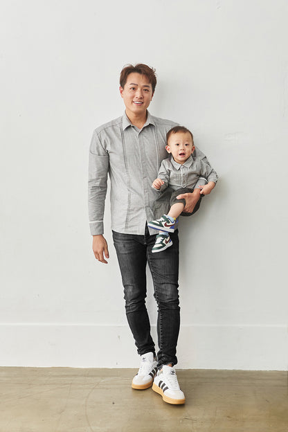 Main｜Men｜Monsieur 立體細摺襯衫襯衫