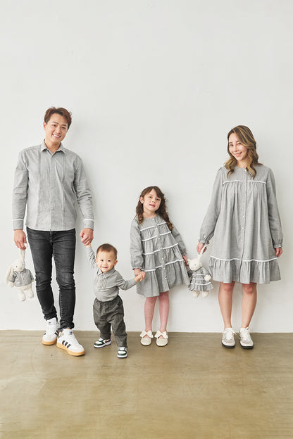 Main｜Men｜Monsieur 立體細摺襯衫襯衫