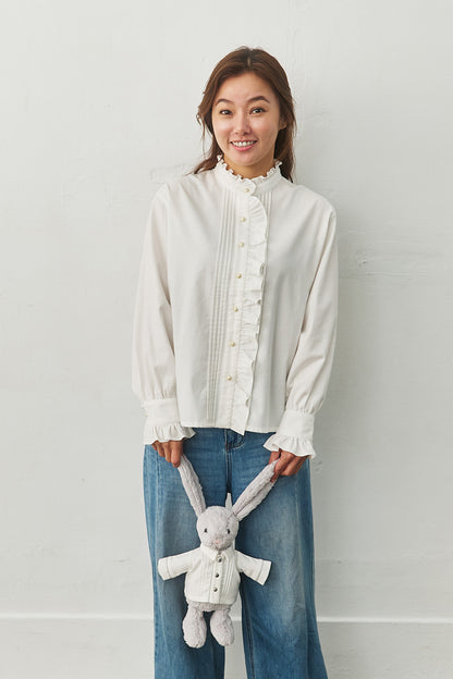 Main | Women｜Maison Pintuck 荷葉細摺襯衫 | 長袖細摺 拼接  | 100%有機棉