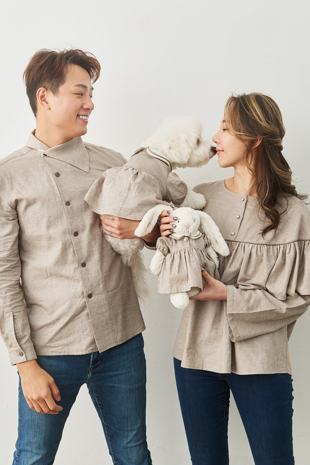 Main｜Elise 雙層領洋裝 寵物衣 ｜ 100%有機棉