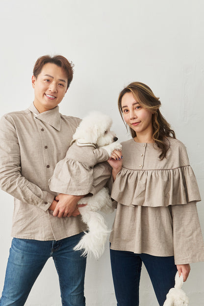 Main｜Men｜Edition 不對稱設計襯衫 100％有機棉