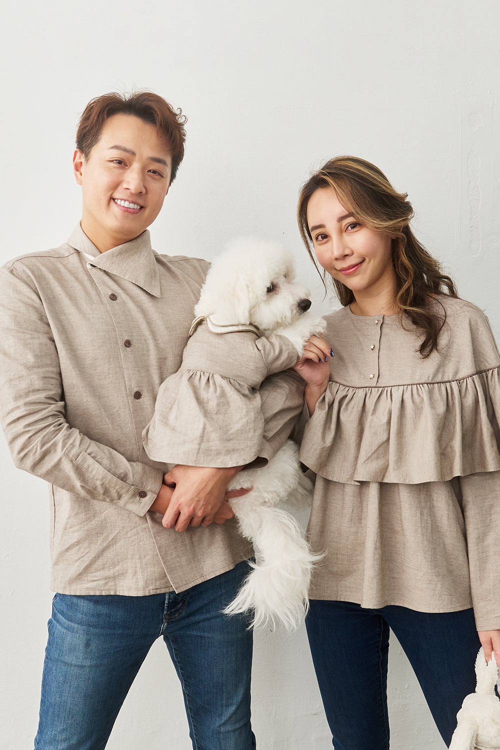 Main｜Elise 雙層領洋裝 寵物衣 ｜ 100%有機棉