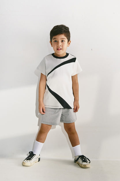 Main | Carmen herrera for boys: Bright and Dark top | panelling | 100% organic cotton