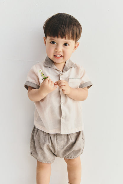Main | 幼兒 Beau Jour 條紋拼接西裝領男童套組 | 100% 有機棉