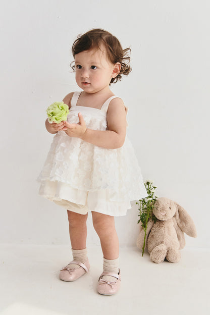Luxury | 幼兒 Aurore 蝴蝶結雲朵吊帶洋裝
