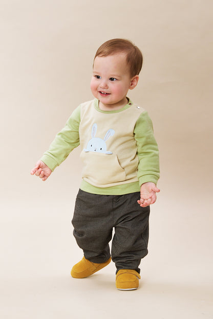 Main | Toddler Peek-A-Boo Rabbit Embroidered Large Pocket Shoulder-Button Long-Sleeve Top