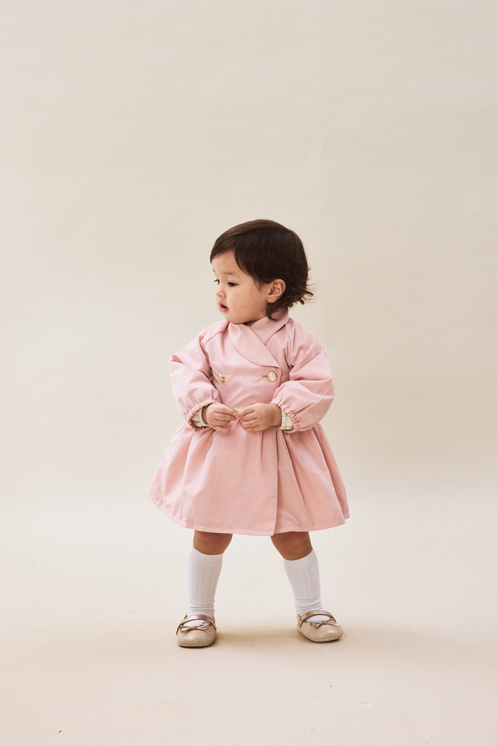 Luxury | 幼兒 星月領風衣外套 | 小翻領